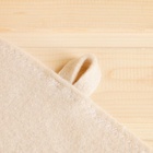 Коврик - сидушка для бани и сауны, 44×34 см, 70% полиэфир, 30% шерсть, белый, «Добропаровъ» - Фото 4