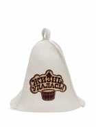 Шапка для бани "Жизнь удалась" с принтом, белая - фото 57939423