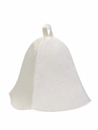 Шапка для бани "Жизнь удалась" с принтом, белая - фото 57939425