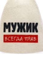 Шапка для бани и сауны «Мужик всегда прав», полиэфир 70%, шерсть 30%, с принтом, «Добропаровъ» - Фото 2