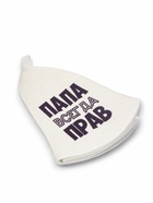 Шапка для бани и сауны, с принтом «Папа всегда прав», полиэфир 70%, шерсть 30%, белая, «Добропаровъ» - Фото 9