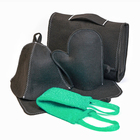 Набор для бани, 5 предметов: шапка, коврик, рукавица, мочалка, сумка, шерсть 20%, полиэфир 80%, тёмный, МИКС, «Добропаровъ» - Фото 11