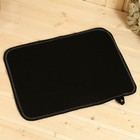 Набор для бани, 5 предметов: шапка, коврик, рукавица, мочалка, сумка, шерсть 20%, полиэфир 80%, тёмный, МИКС, «Добропаровъ» - Фото 3