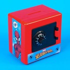 Копилка сейф, 8,8 см х 7,5 см х 8,8 см "Спайдер-мен", Человек-паук - фото 18734095