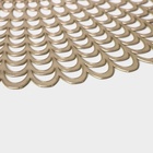 Салфетки сервировочные на стол Доляна «Солнечная», d=38 см, 4 шт., золотые - Фото 7