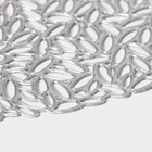 Набор салфеток сервировочных на стол Доляна «Манифик», d=38 см, 4 шт, цвет серебряный - фото 9948749