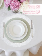 Салфетки сервировочные на стол Доляна «Соломка», d=38 см, 4 шт., серебряные - Фото 2