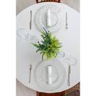 Салфетки сервировочные на стол Доляна «Соломка», d=38 см, 4 шт., серебряные - Фото 8