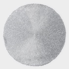 Салфетки сервировочные на стол Доляна «Соломка», d=38 см, 4 шт., серебряные - Фото 12