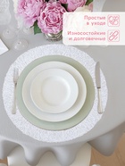 Салфетки сервировочные на стол Доляна «Соломка», d=38 см, 4 шт., белые - Фото 3