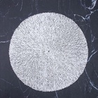 Салфетки сервировочные на стол Доляна «Соломка», d=38 см, 4 шт., белые - Фото 5