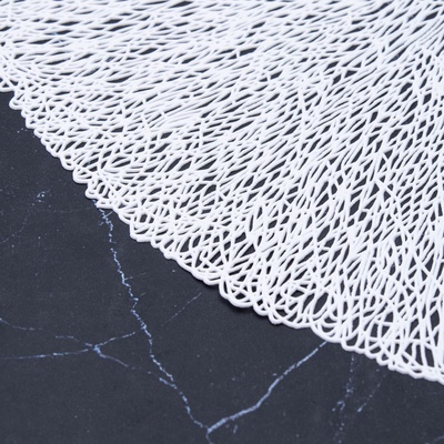 Салфетки сервировочные на стол Доляна «Соломка», d=38 см, 4 шт., белые