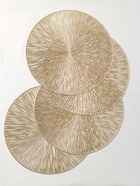 Салфетки сервировочные на стол Доляна «Сияние», d=38 см, 4 шт., золотые - Фото 4