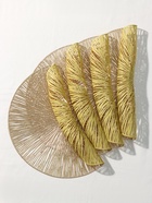 Салфетки сервировочные на стол Доляна «Сияние», d=38 см, 4 шт., золотые - Фото 5