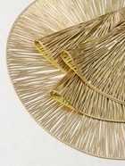 Салфетки сервировочные на стол Доляна «Сияние», d=38 см, 4 шт., золотые - Фото 6