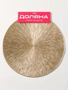 Салфетки сервировочные на стол Доляна «Сияние», d=38 см, 4 шт., золотые - Фото 7