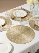 Салфетки сервировочные на стол Доляна «Сияние», d=38 см, 4 шт., золотые - Фото 3