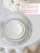 Салфетки сервировочные на стол Доляна «Сияние», d=38 см, 4 шт., серебряные - Фото 2