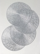 Салфетки сервировочные на стол Доляна «Сияние», d=38 см, 4 шт., серебряные - Фото 4