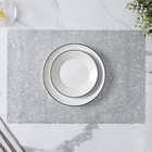 Салфетки сервировочные на стол Доляна «Соломка», 30×45 см, 4 шт., серебряные - Фото 2