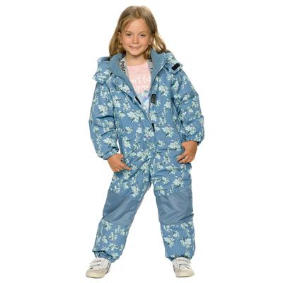 Комбинезон для девочек, рост 98 см, цвет джинс