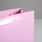 Пакет подарочный, упаковка, «Розовый», 26 х 32 х 12 см - Фото 3