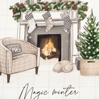 Набор новогодний подарочный "Этель" Magic winter, фартук, полотенце, прихватка - Фото 9