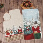 Набор подарочный "Этель" Winter holidays, фартук, полотенце, прихватка - фото 11462924