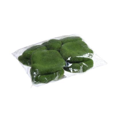 Мох искусственный, для декора, «Камни», набор 12 шт., зелёный, Greengo