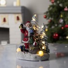 Светодиодная фигура «Дед Мороз» 12.5 × 19 × 9 см, керамика, батарейки АААх3 (не в комплекте), свечение тёплое белое - фото 2919103