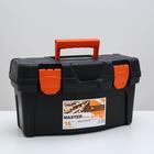 Ящик для инструментов Plastic Centre Master Economy, 16 л, чёрный оранжевый - Фото 2