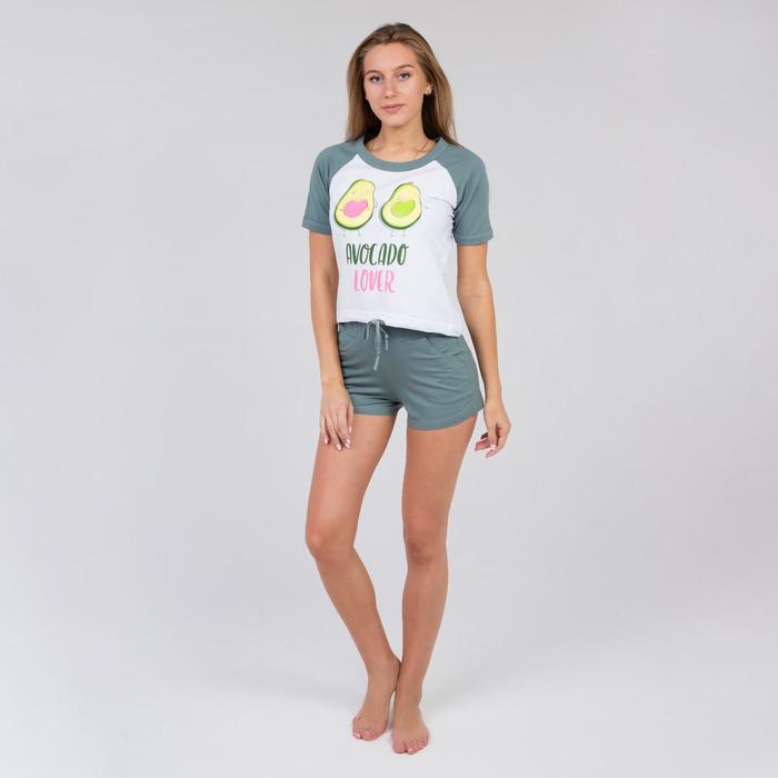 Комплект женский (футболка, шорты), цвет МИКС, размер 46 - Фото 1