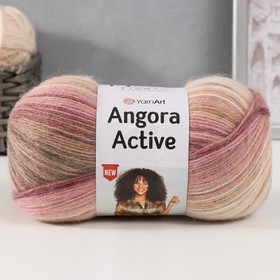 Пряжа "Angora Active" 20% шерсть, 80% акрил  500м/100гр (853 бежево-розовый)