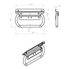 Ручка откидная ТУНДРА, №2, покрытие цинк, - фото 21142528