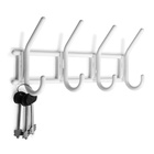 Вешалка ТУНДРА, 4-х крючковая, снежно-белая, пластмасса, 1 шт. - фото 24311726