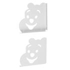 Кронштейн ТУНДРА, "Мишка" 180х180 мм, белый - фото 61871759