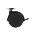 Опора колёсная ТУНДРА, с площадкой, d=50 мм, h=65 мм, с фиксатором, пластмасса, 1 шт. - фото 23813553