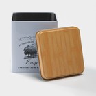 Банка для сахара «Дом и поле», 1.1 л, 12×10 см, жесть, белая - Фото 3