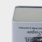 Банка для сахара «Дом и поле», 1.1 л, 12×10 см, жесть, белая - Фото 5