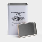 Банка для чая «Дом и поле», 19×12×8 см, жесть, белая - Фото 4