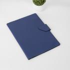 Папка для документов на кнопке, 4 комплекта, цвет синий - Фото 1