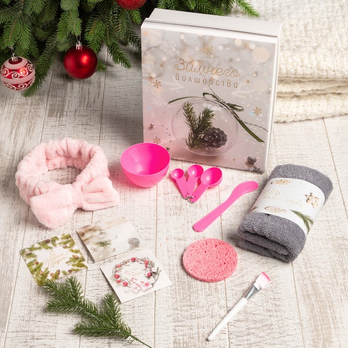 Новогодний подарочный набор "Зимнего волшебства", полотенце и аксессуары - Фото 1