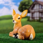 Садовая фигура из полистоуна «Оленёнок лежит», 27×37 см - Фото 5