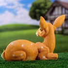 Садовая фигура из полистоуна «Оленёнок лежит», 27×37 см - Фото 4