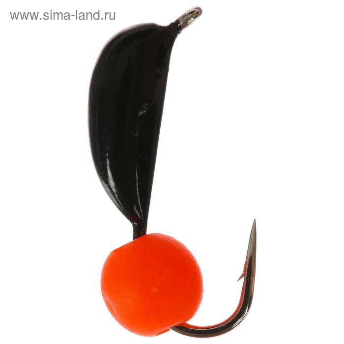 Мормышка вольфрам "Банан", вес 0.6 г, "ядреный глаз" оранжевый неон d=2.5 мм Premier Fishing - Фото 1