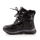 Ботинки зимние детские, цвет чёрный, размер 32 - фото 21143159