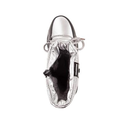 Дутики, цвет серебряный, размер 35