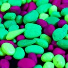 Галька декоративная, флуоресцентная микс: лимонный, зеленый, пурпурный, 350 г, фр.5-10 мм - Фото 6