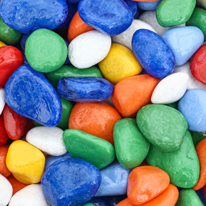 Грунт для аквариума DECOR DE «Мультиколор», фр. 8-12 мм, 800 г - Фото 1