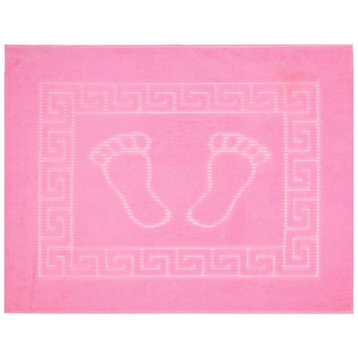 Коврик для ванной FOOT, размер 50 х 70 см, полипропилен, розовый - Фото 1